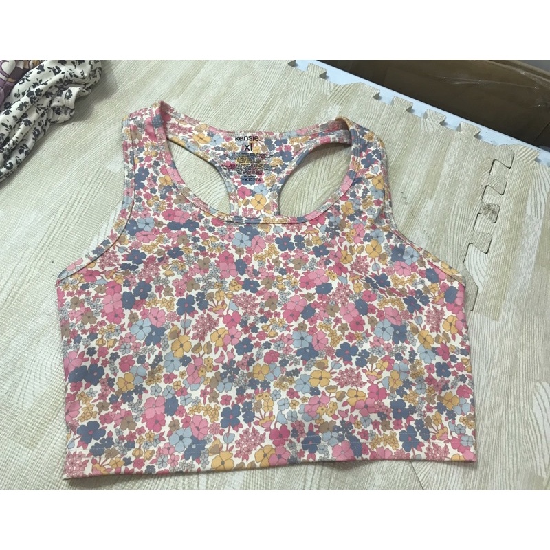 Áo crop bra top Floral Ken sie(có big), hàng xuất xịn
