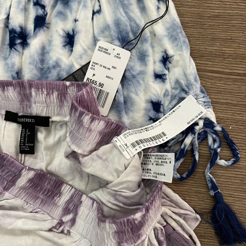 Quần short tye dye F. 21, hàng xuất xịn