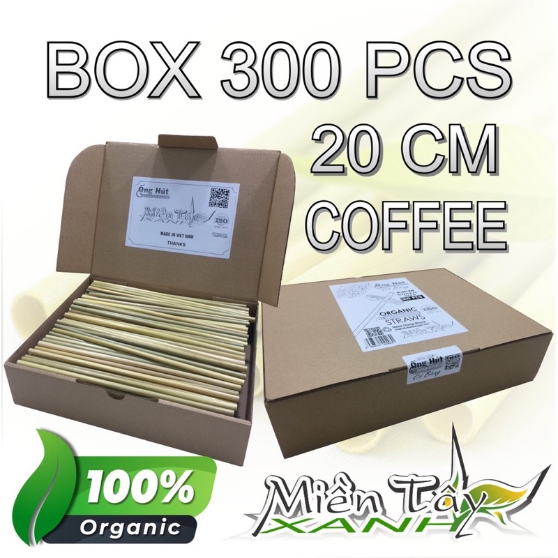 Ống hút cỏ bàng 300pcs