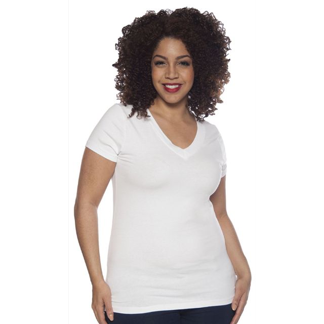 Áo thun Zenana V neck- big size, hàng xuất xịn