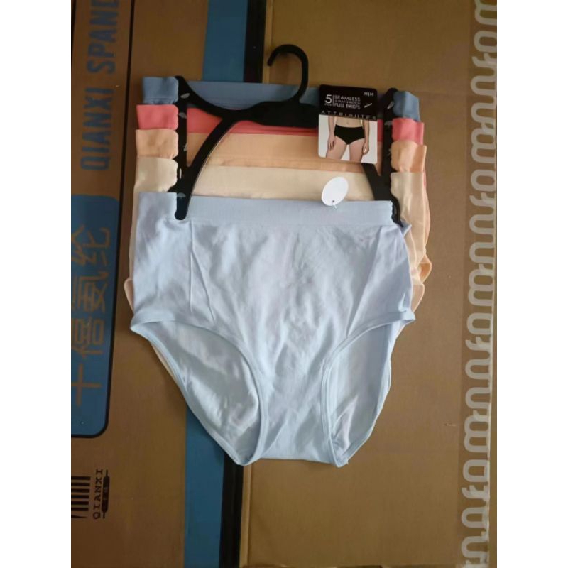 Set 5 quần lót lưng cao Attri bute seamless, hàng xuất xịn