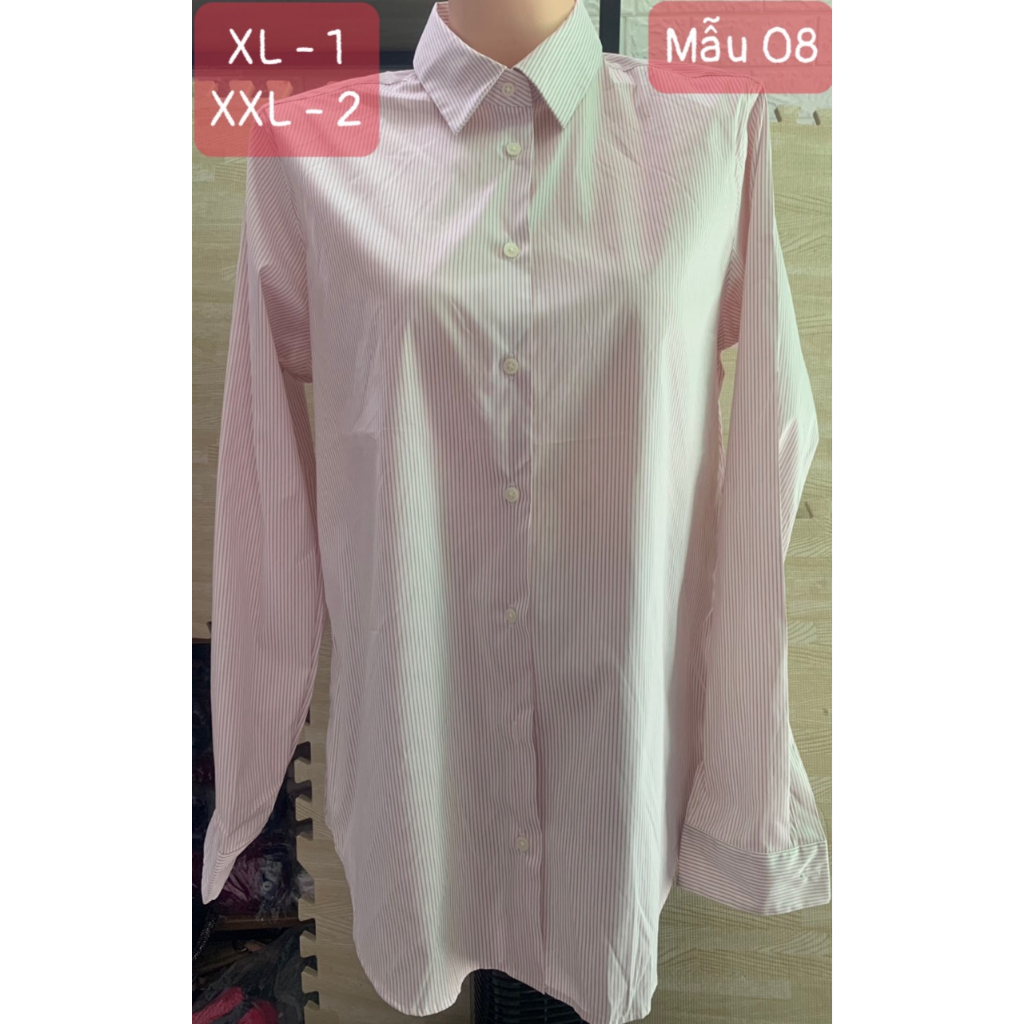 Áo sơ mi cotton nữ, hàng xuất xịn