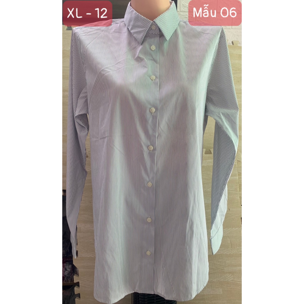 Áo sơ mi cotton nữ, hàng xuất xịn