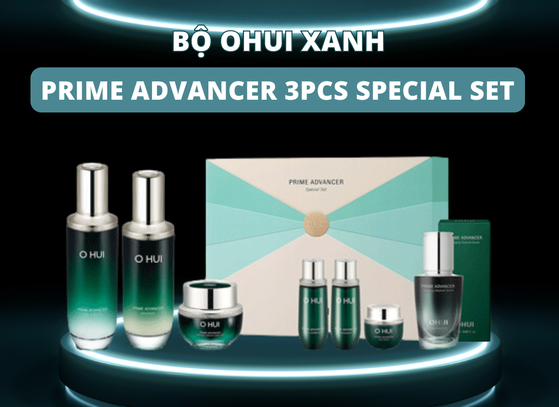 Bộ Ohui Xanh: Bí quyết chống lão hóa toàn diện cho làn da không tuổi