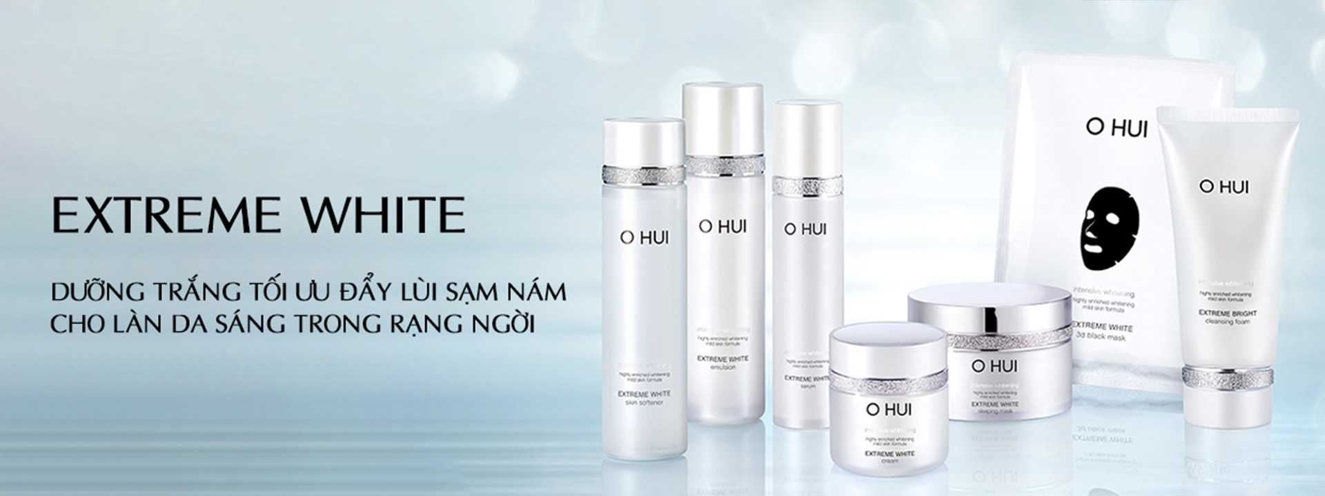 Bộ sản phẩm OHUI Extreme White – Bộ sản phẩm OHUI trắng dưỡng sáng da, đẩy lùi sạm nám
