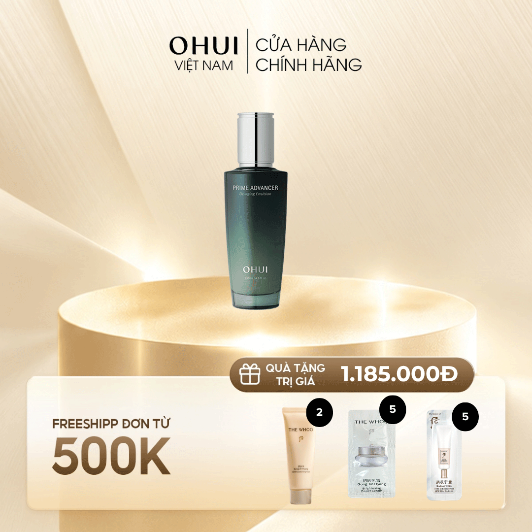 Sữa dưỡng ngăn ngừa nếp nhăn OHUI Prime Advancer Emulsion