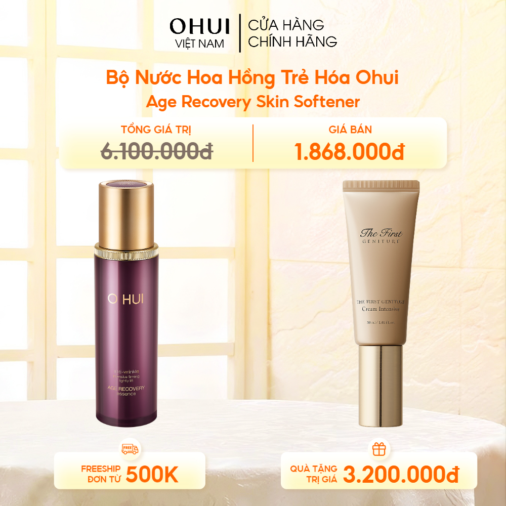 Bộ Nước Hoa Hồng Trẻ Hóa Ohui Age Recovery Skin Softener
