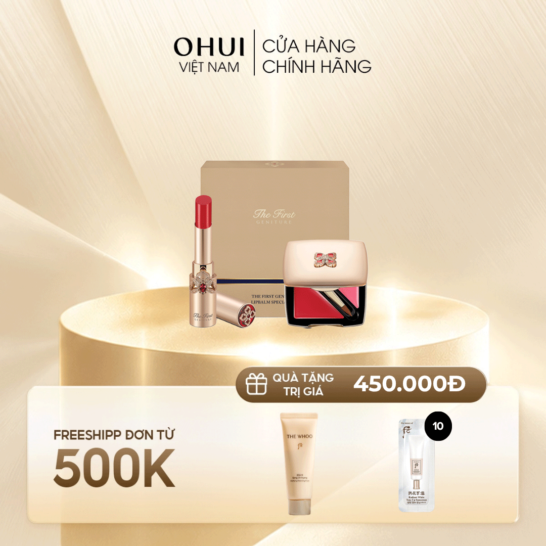 Bộ Son Dưỡng Môi OHUI The First Geniture Lipbalm Red Set
