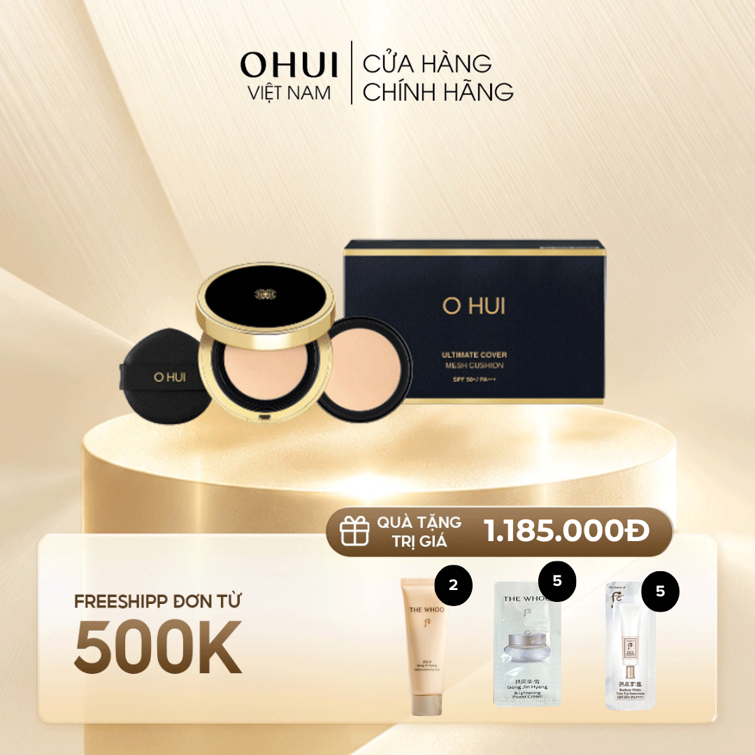 Phấn Nước Trang Điểm Ohui Cover Mesh Cushion SPF50+/PA+++