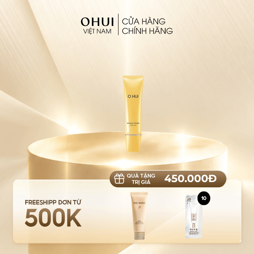 Kem Chống Nắng OHUI Miracle Toning Daily Sun SPF50+/PA++++