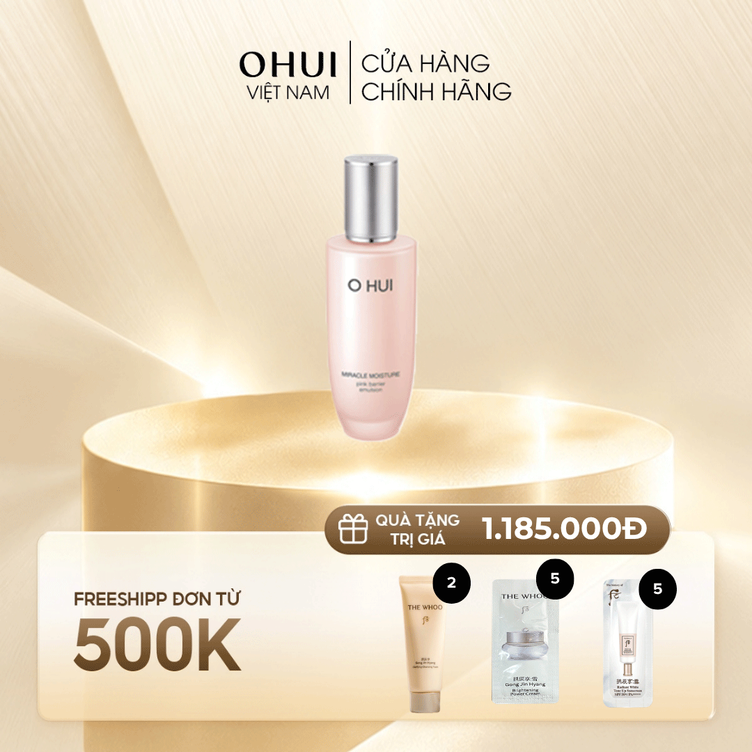 Sữa dưỡng da ẩm mượt OHUI Miracle Moisture Emulsion