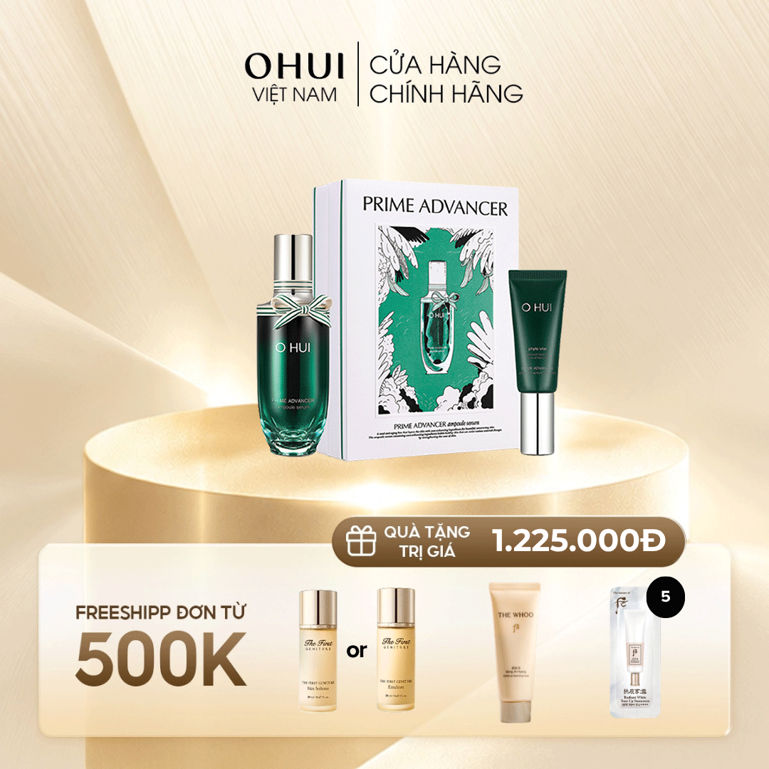 Bộ Tinh Chất Chống Lõa Hóa OHUI Prime Advancer Ampoule Serum Special Set