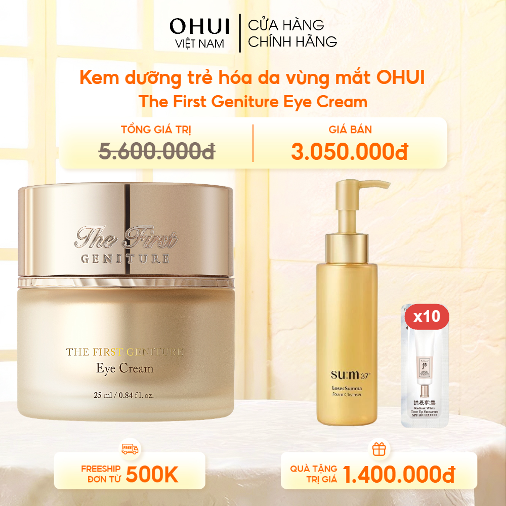 Kem dưỡng trẻ hóa da vùng mắt OHUI The First Geniture Eye Cream
