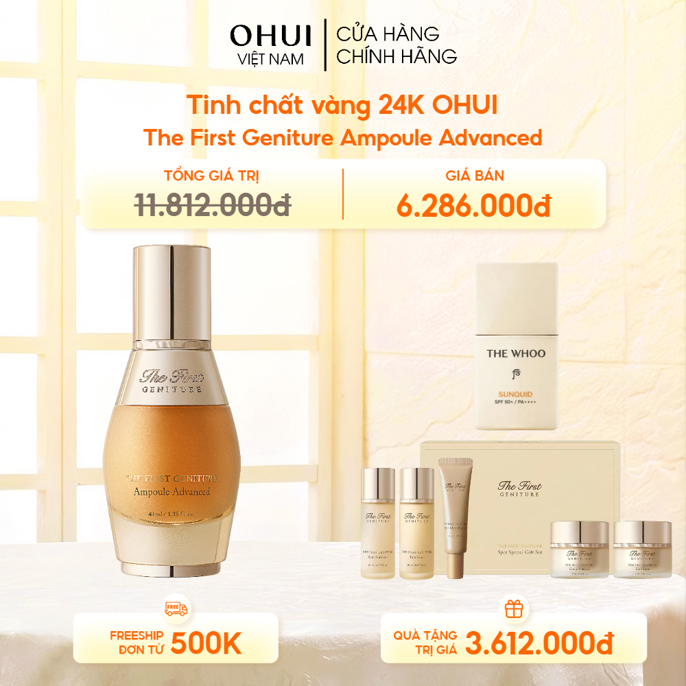 Tinh chất vàng 24K OHUI The First Geniture Ampoule Advanced