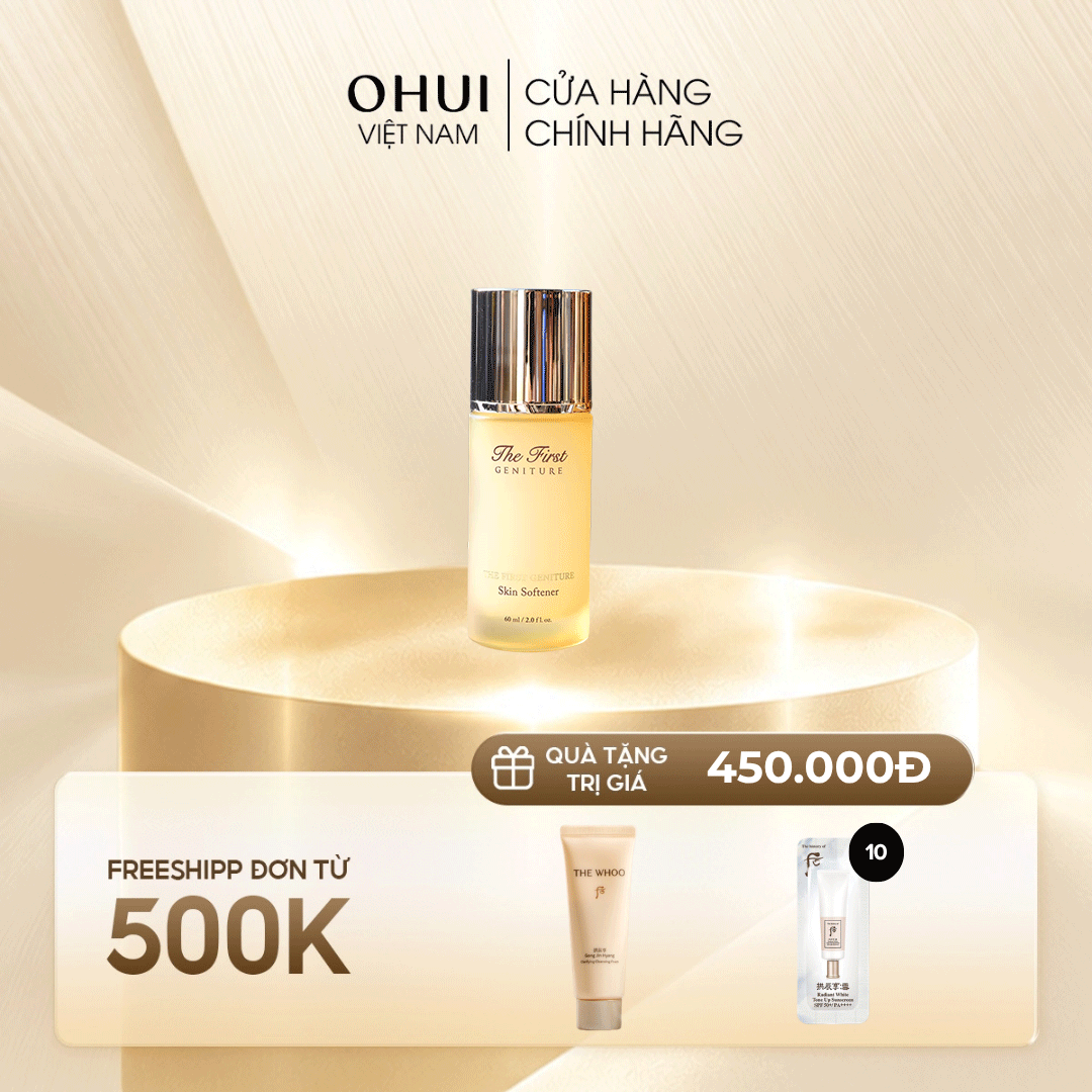 Nước cân bằng chống lão hóa da tái sinh da OHUI The First Geniture Skin Softener 60ml