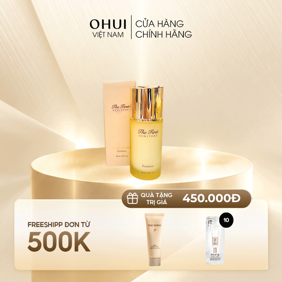 Sữa dưỡng trẻ hóa làn da OHUI The First Geniture Emulsion 60ml