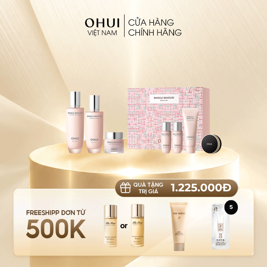 Bộ Dưỡng Da Ohui Miracle Moisture 3pcs Special Set
