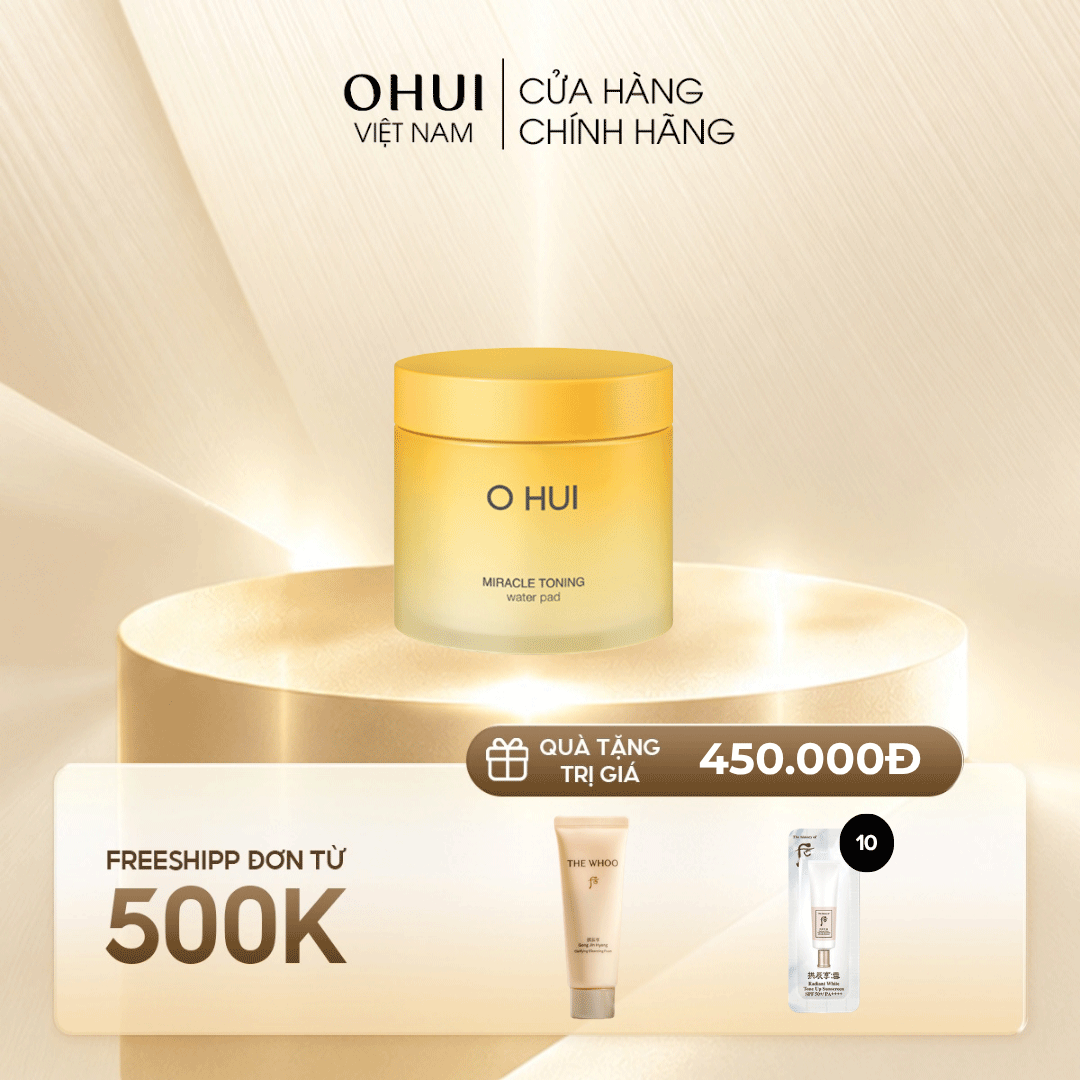 Bông dưỡng đa năng OHUI Miracle Toning Water Pad