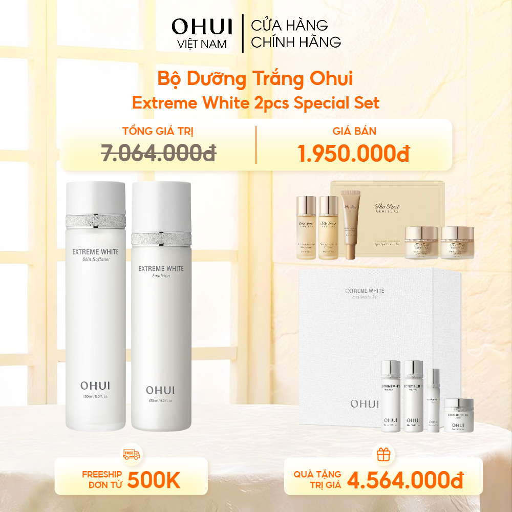 Bộ Dưỡng Da Ohui Extreme White 2pcs Special Set