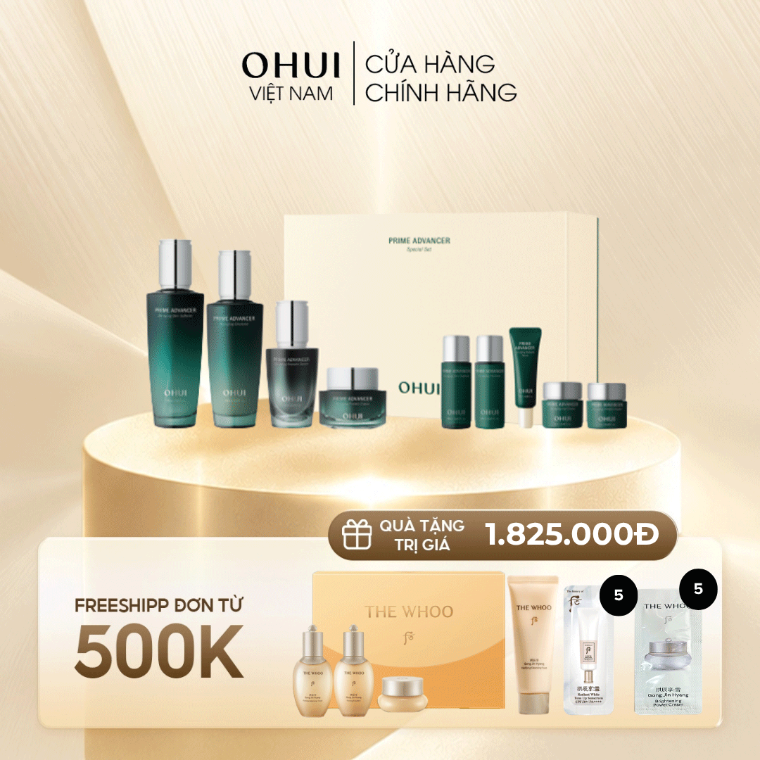 Bộ Dưỡng Ẩm Trẻ Hóa Làn Da Ohui Prime Advancer 4pcs Special Set