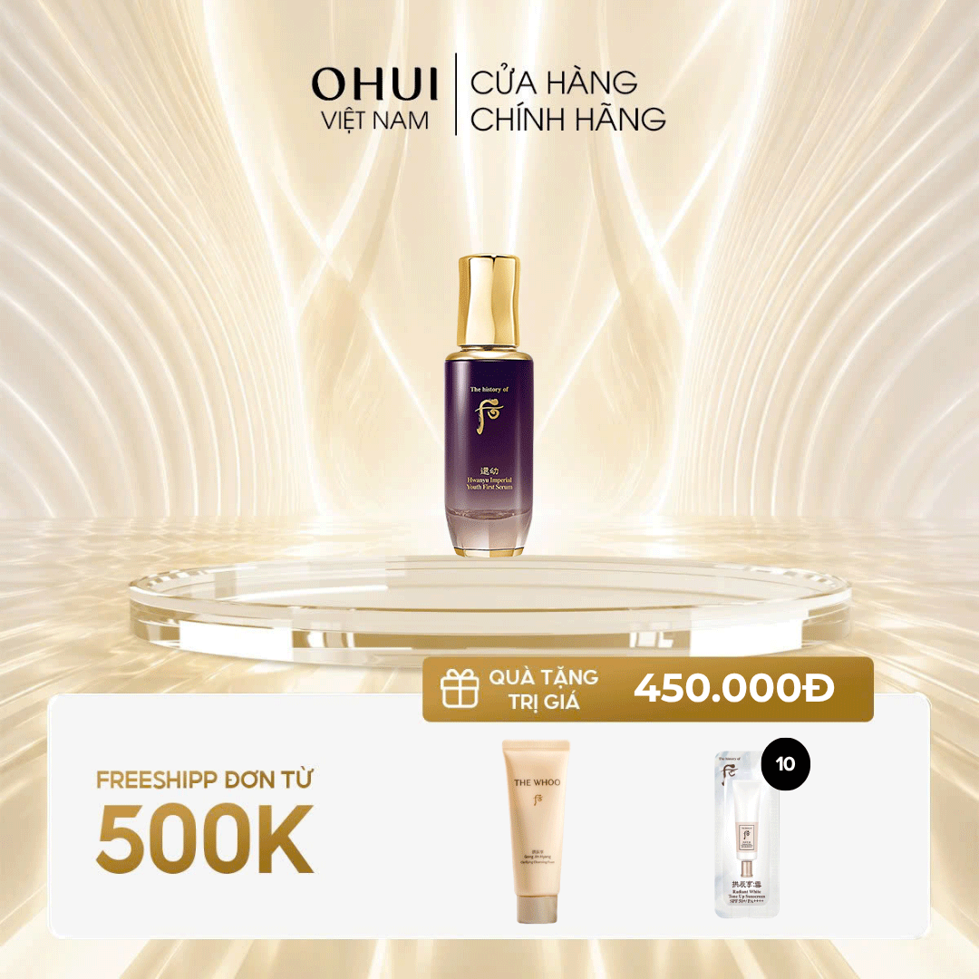 Tinh Chất Khởi Đầu Hoàn Thiện Làn Da Whoo Hwanyu Imperial Youth First Serum 15ml