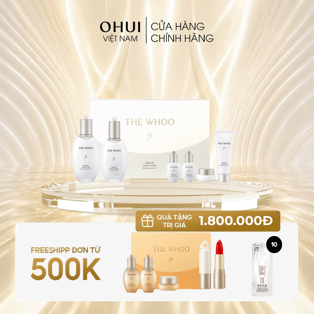 Bộ Dưỡng Da Whoo Gongjinhyang Seol Brightening 2pcs Set 2024