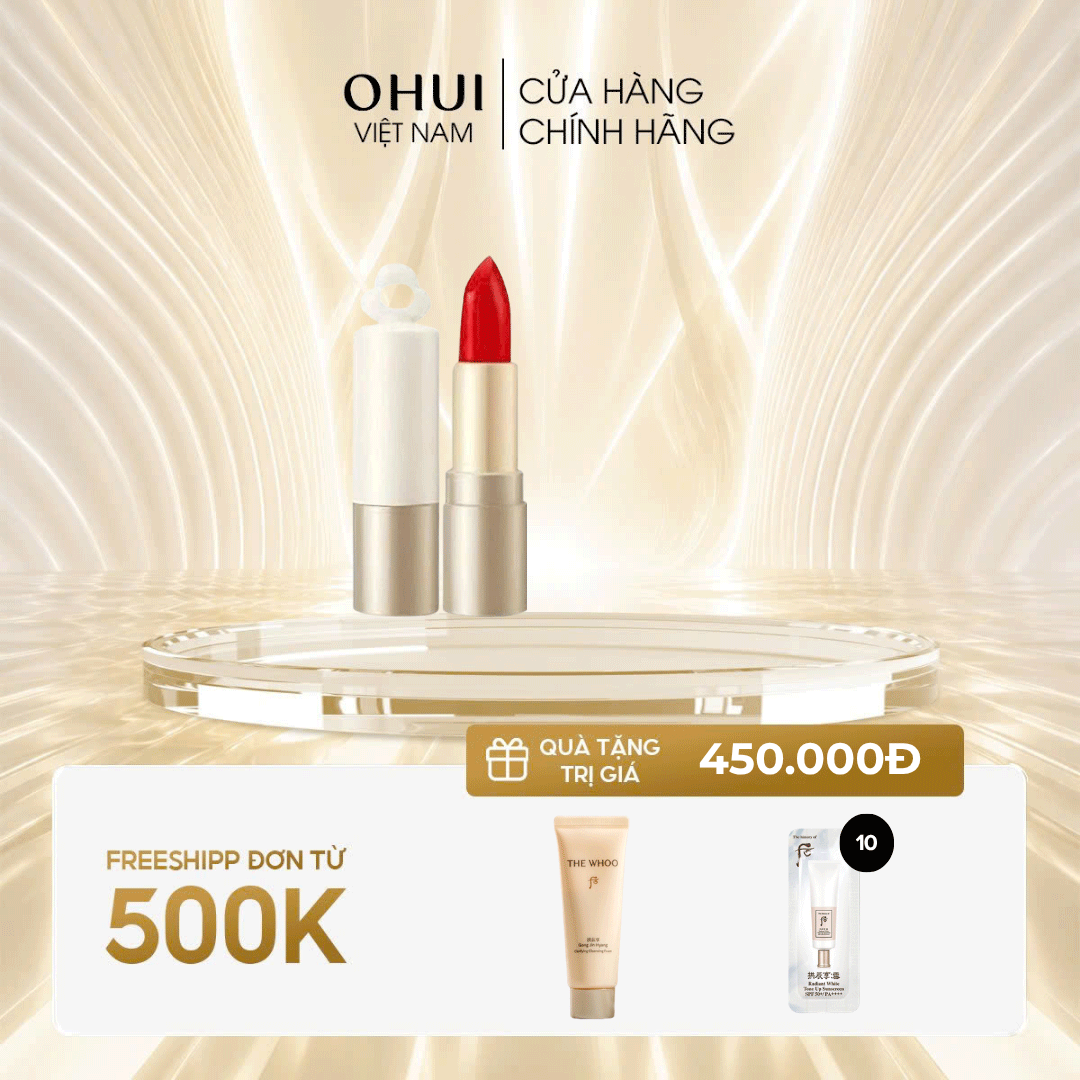 Son Dưỡng Môi Mini Đông Y Whoo Essential Lip Glow Balm Bloomred No99