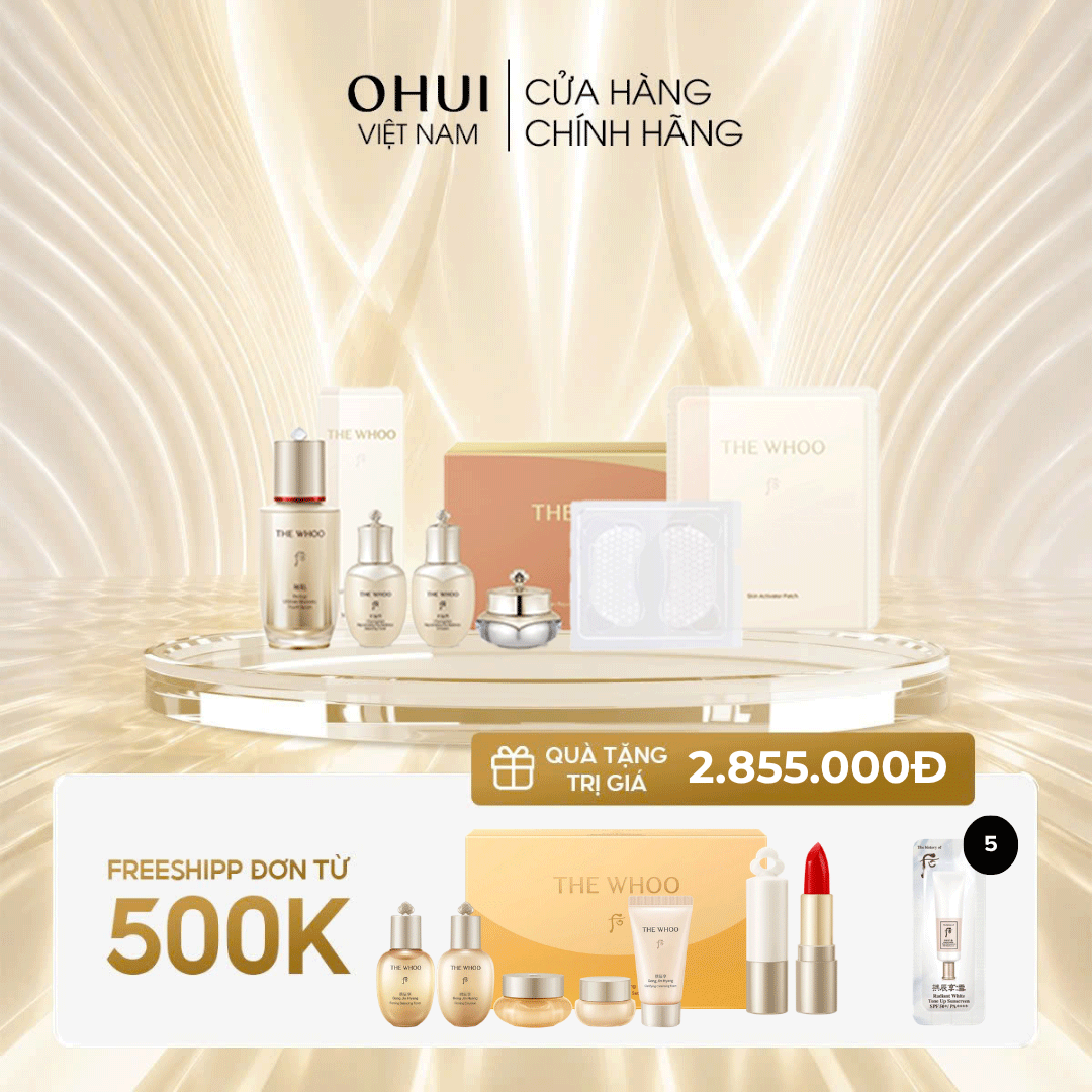 Bộ dưỡng da Whoo Bichup Ultimate Recovery Youth Serum Patch Set