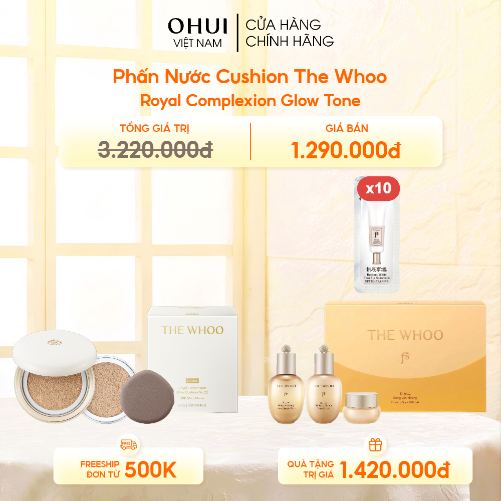 Phấn Nước Cushion The Whoo Royal Complexion Glow