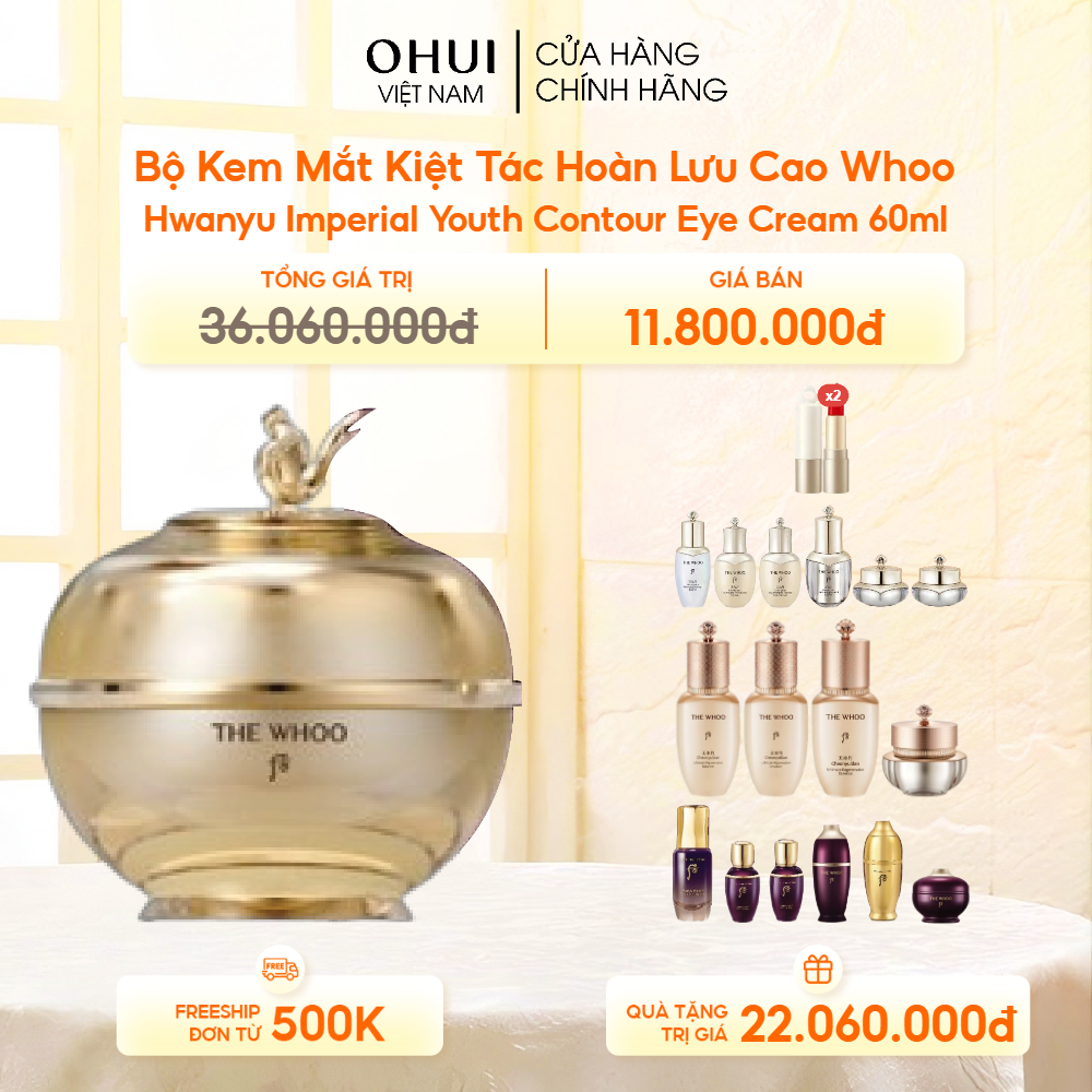 Bộ Kem Mắt Kiệt Tác Hoàn Lưu Cao Whoo Hwanyu Imperial Youth Contour Eye Cream 60ml