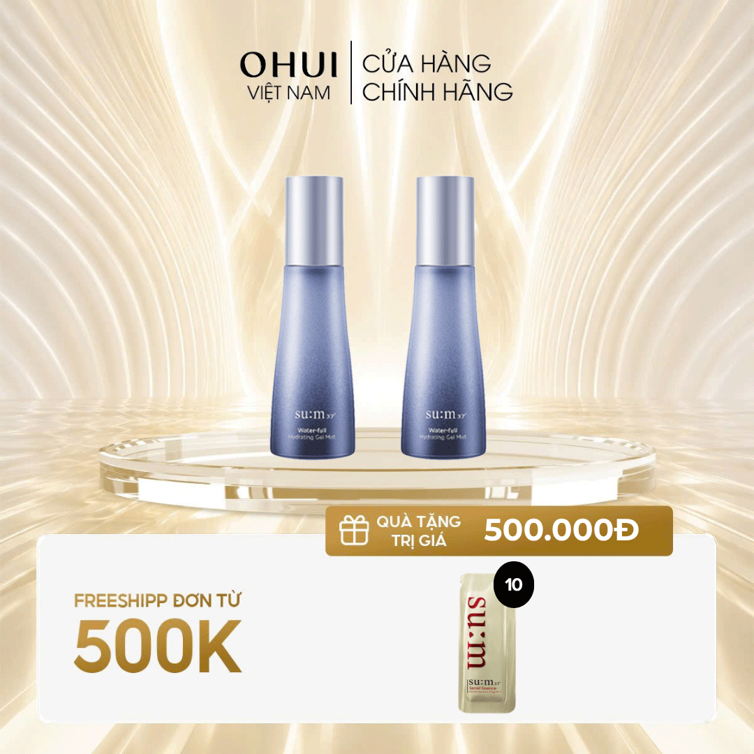 Xịt Khoáng Sum37 Waterfull Hydrating Gel Mist Set 2pcs