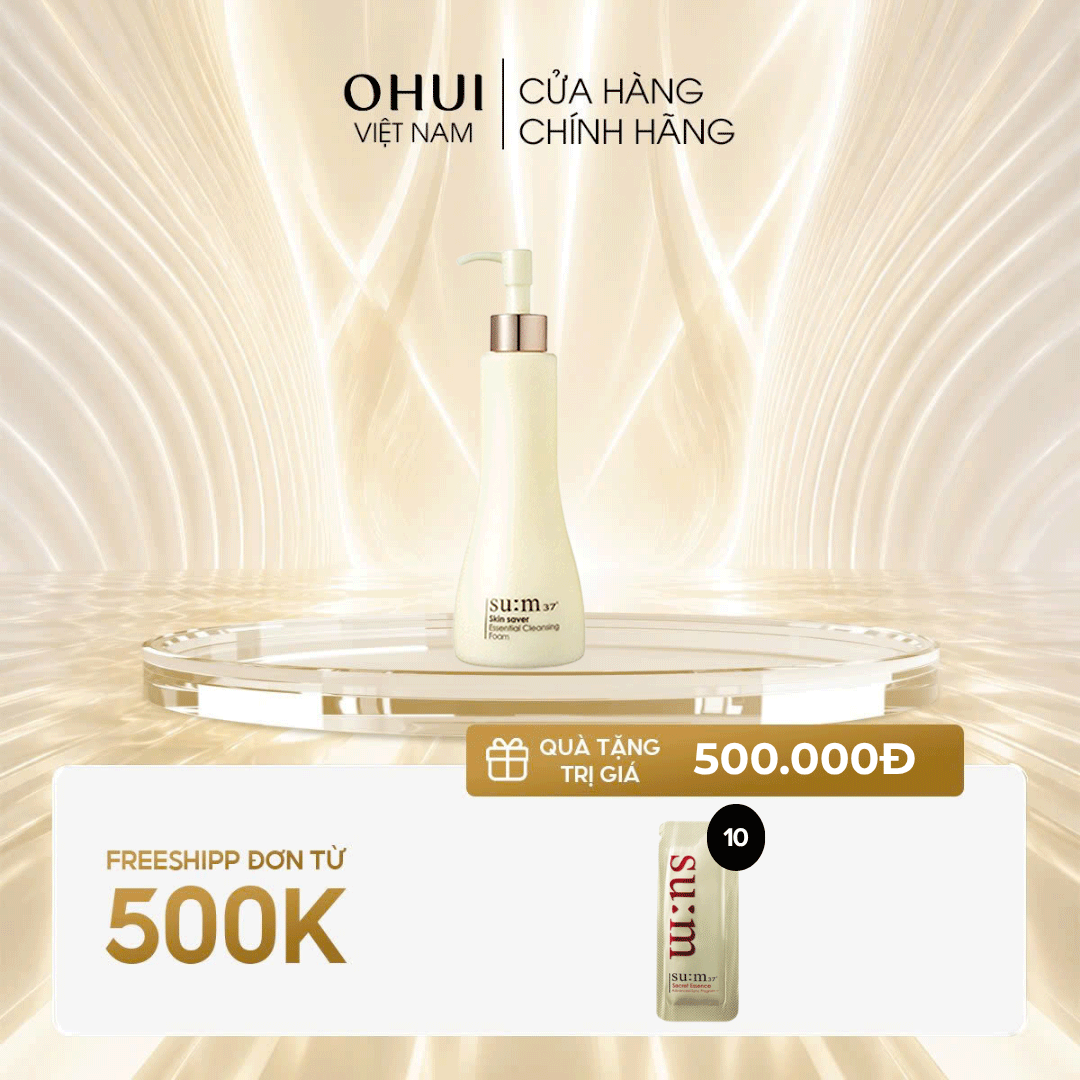Sữa rửa mặt dạng gel Su:m37 Skin Saver Cleansing Foam