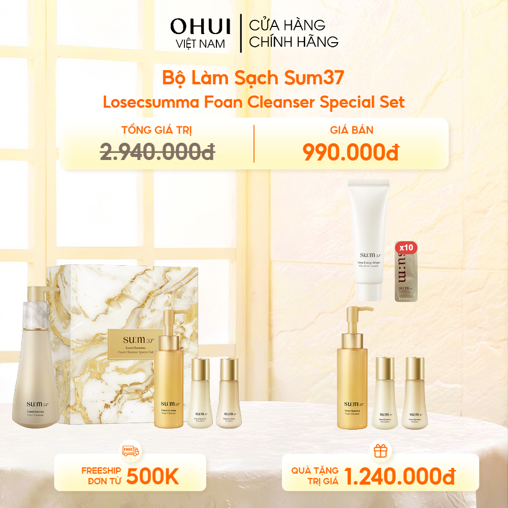 Bộ Làm Sạch Sum37 Losecsumma Foan Cleanser Special Set