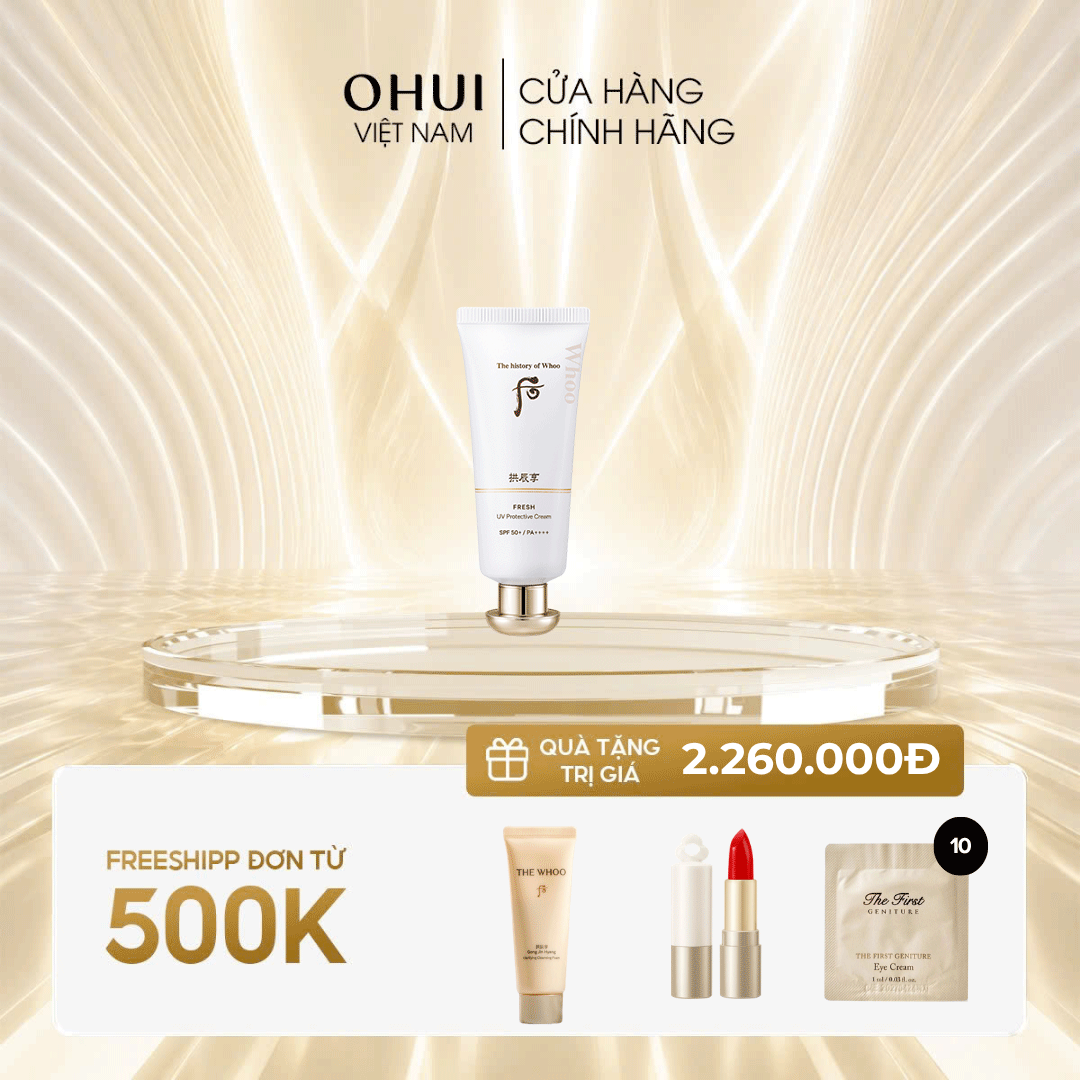 Kem chống nắng cho da nhạy cảm Gongjinhyang Fresh Sun Cream SPF50+/PA++++