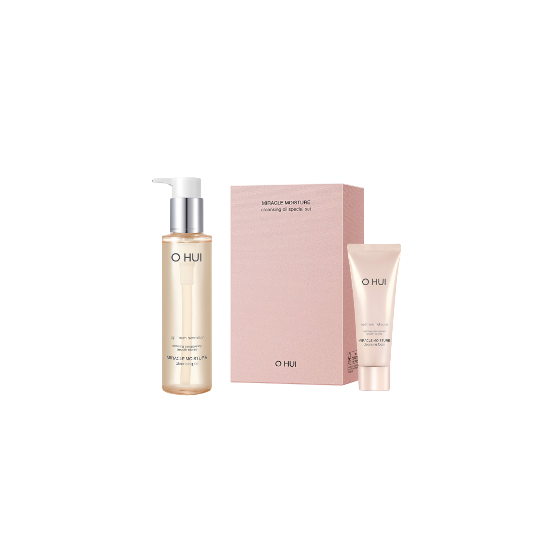 Bộ Dầu Tẩy Trang OHUI Miracle Moisture Cleansing Oil Set