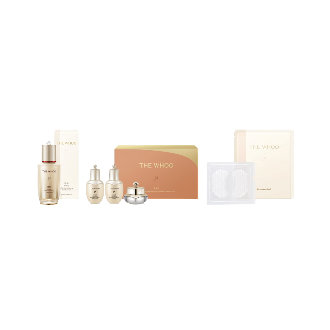 Bộ dưỡng da Whoo Bichup Ultimate Recovery Youth Serum Patch Set