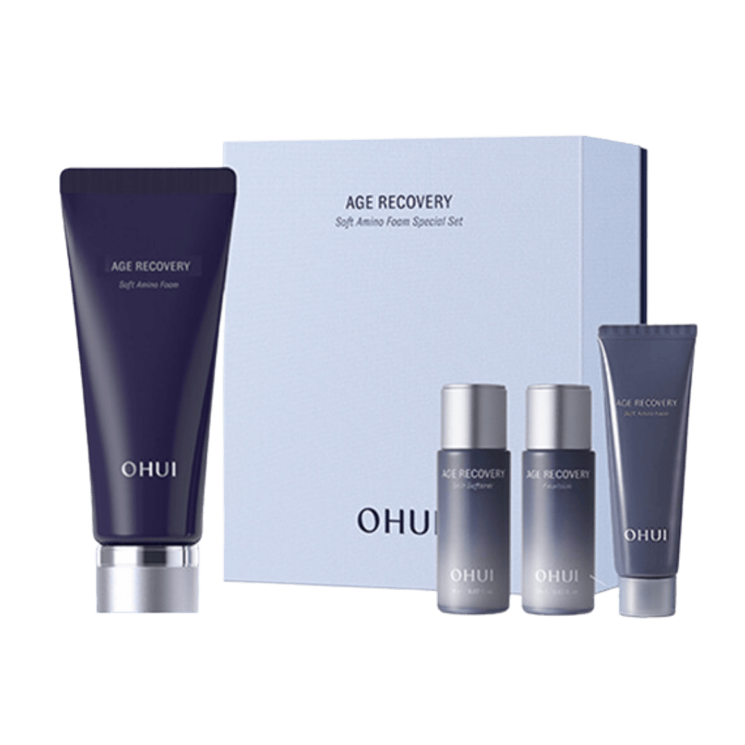Bộ sữa rửa mặt cải thiện nếp nhăn Ohui Age Recovery Foam Cleanser