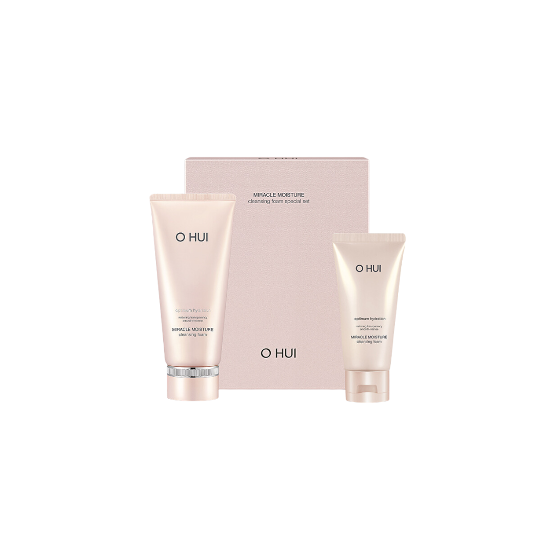 Bộ Sữa Rửa Mặt Dưỡng Ẩm OHUI Miracle Moisture Cleansing Foam
