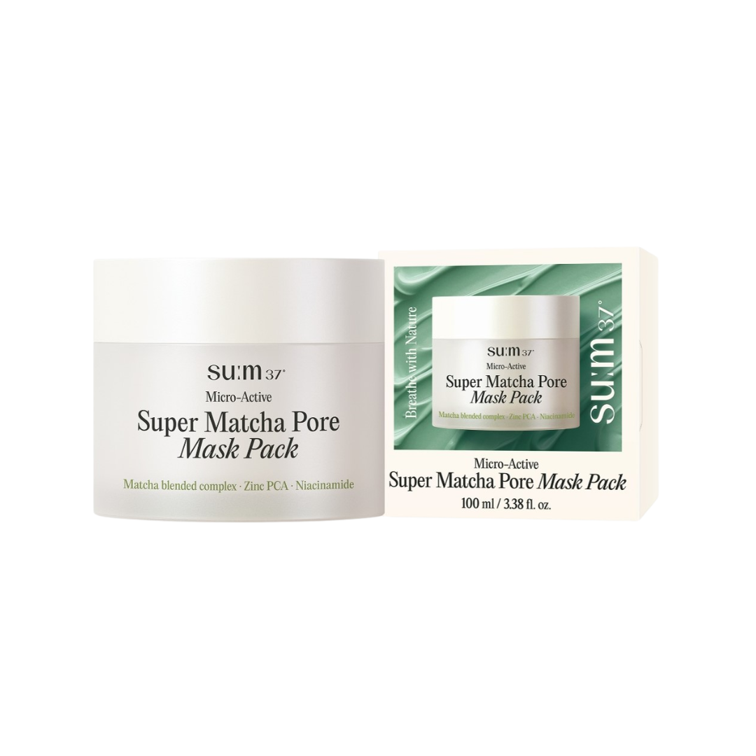 Mặt Nạ Trà Xanh Sum37 Micro Active Super Matcha Pore Mask Pack