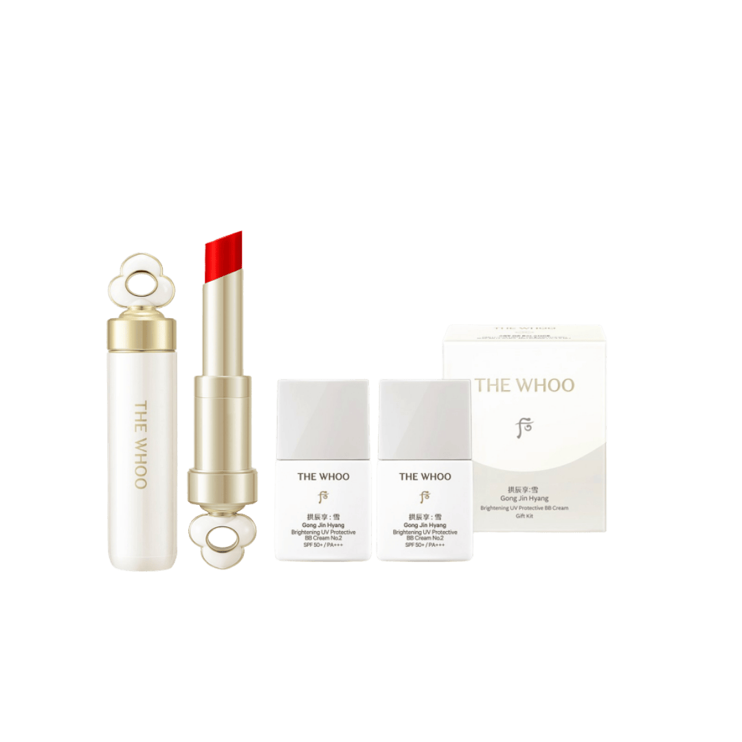 [KOL x OHUI] Bộ Son Dưỡng Môi Đông Y Whoo Mi Glow Lip Balm Set Bloom Red