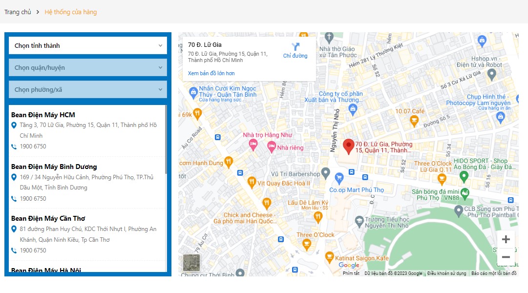 Hệ thống cửa hàng