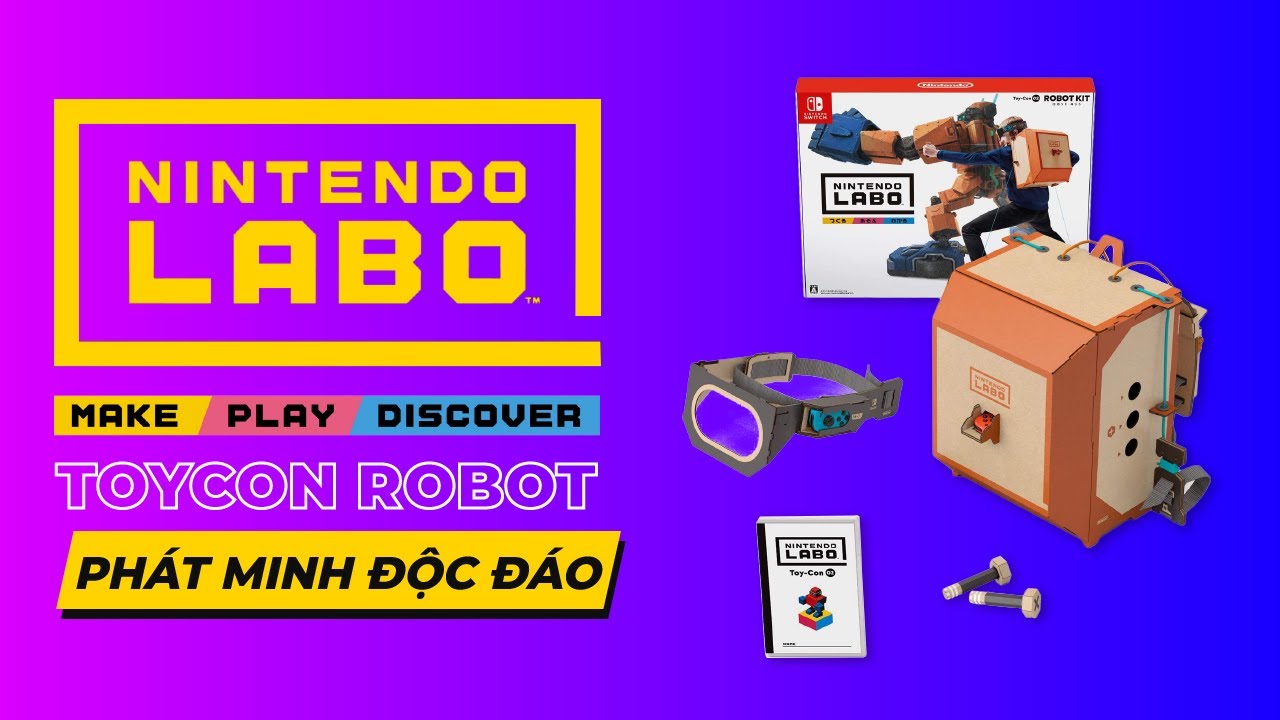 Trải nghiệm đồ chơi Nintendo Labo Robot Kit - Hóa thân thành Chiến binh Robot mạnh mẽ