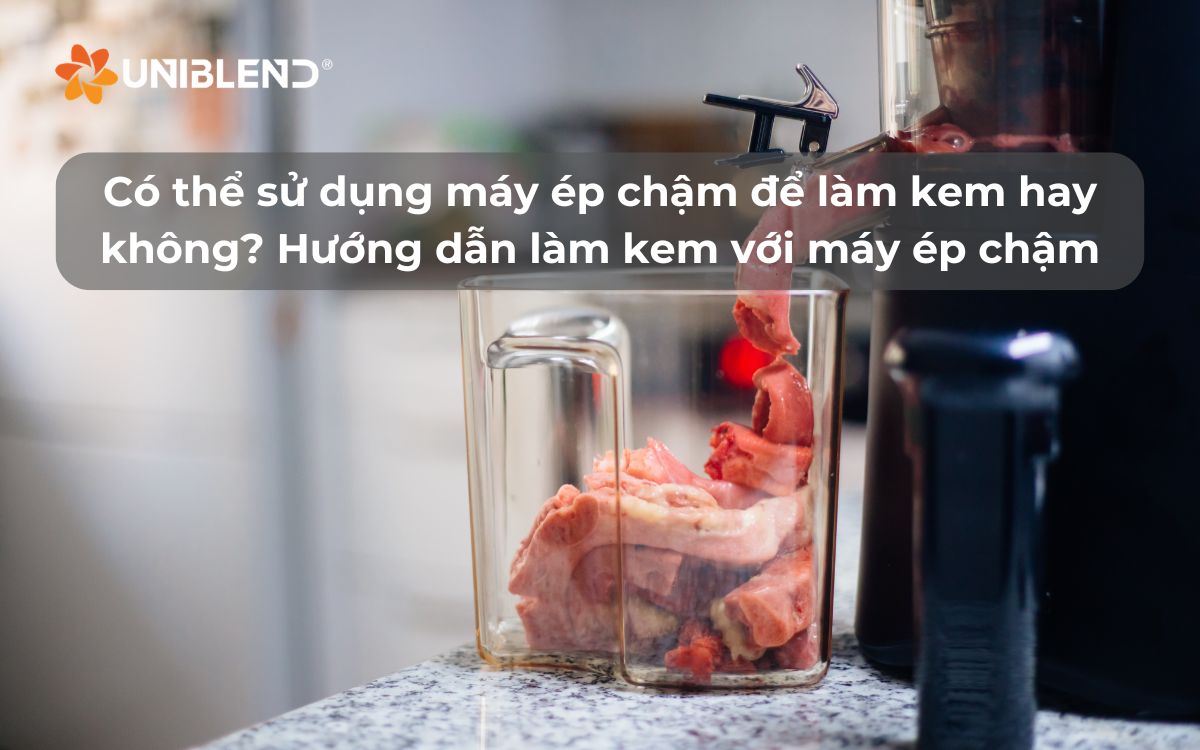 Có thể sử dụng máy ép chậm để làm kem hay không? Hướng dẫn làm kem với máy ép chậm