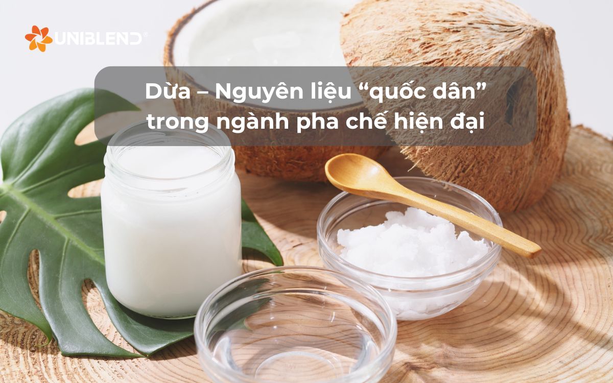 Dừa – Nguyên liệu “quốc dân” trong ngành pha chế hiện đại