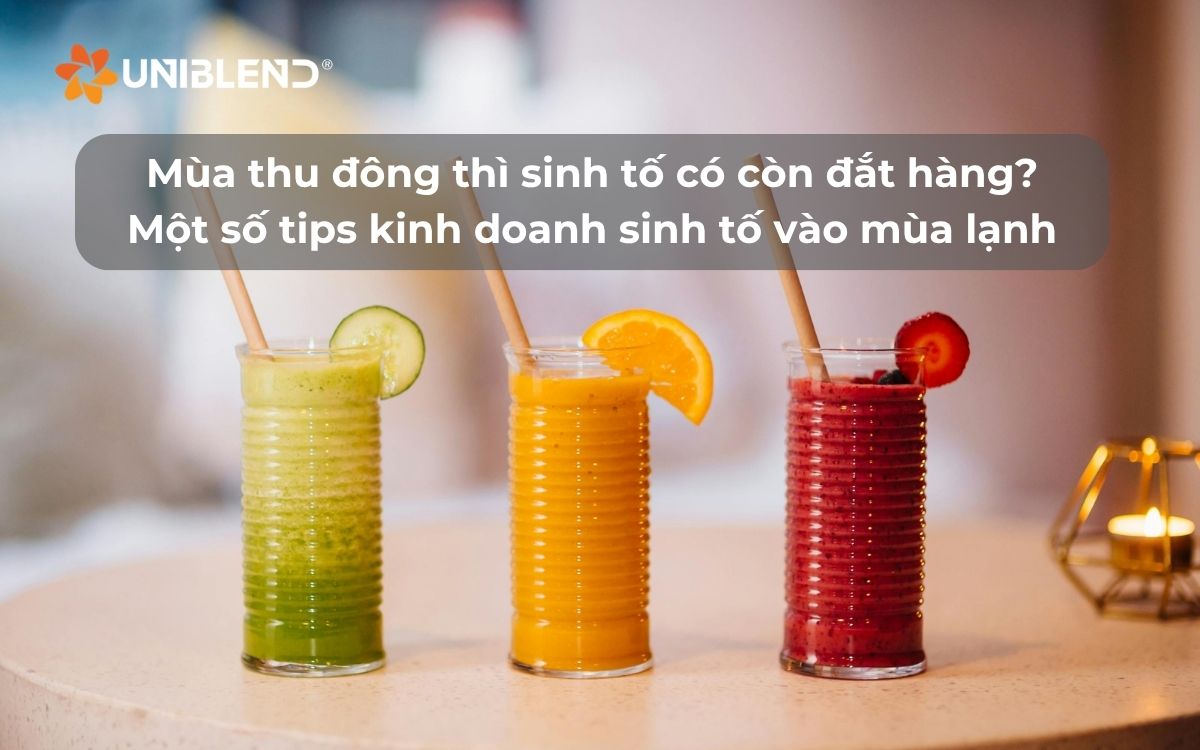 Mùa thu đông thì sinh tố có còn đắt hàng? Một số tips kinh doanh sinh tố vào mùa lạnh