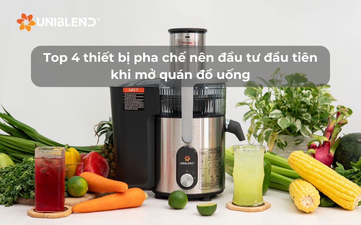 Top 4 thiết bị pha chế nên đầu tư đầu tiên khi mở quán đồ uống