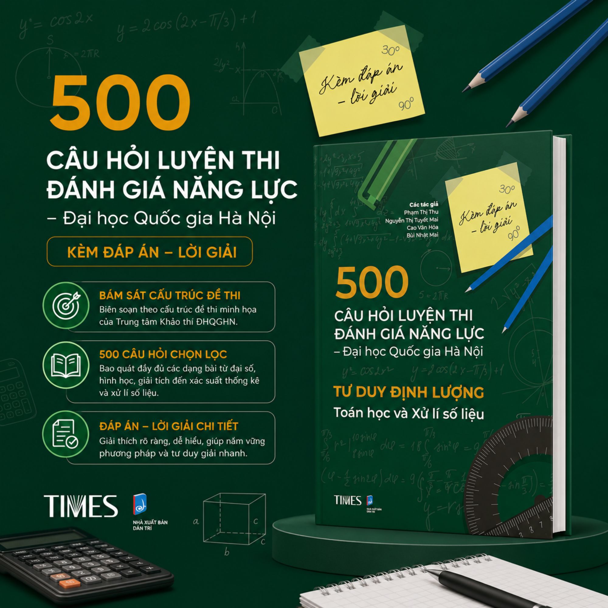 Bìa sách Tư duy định lượng Toán học và Xử lí số liệu