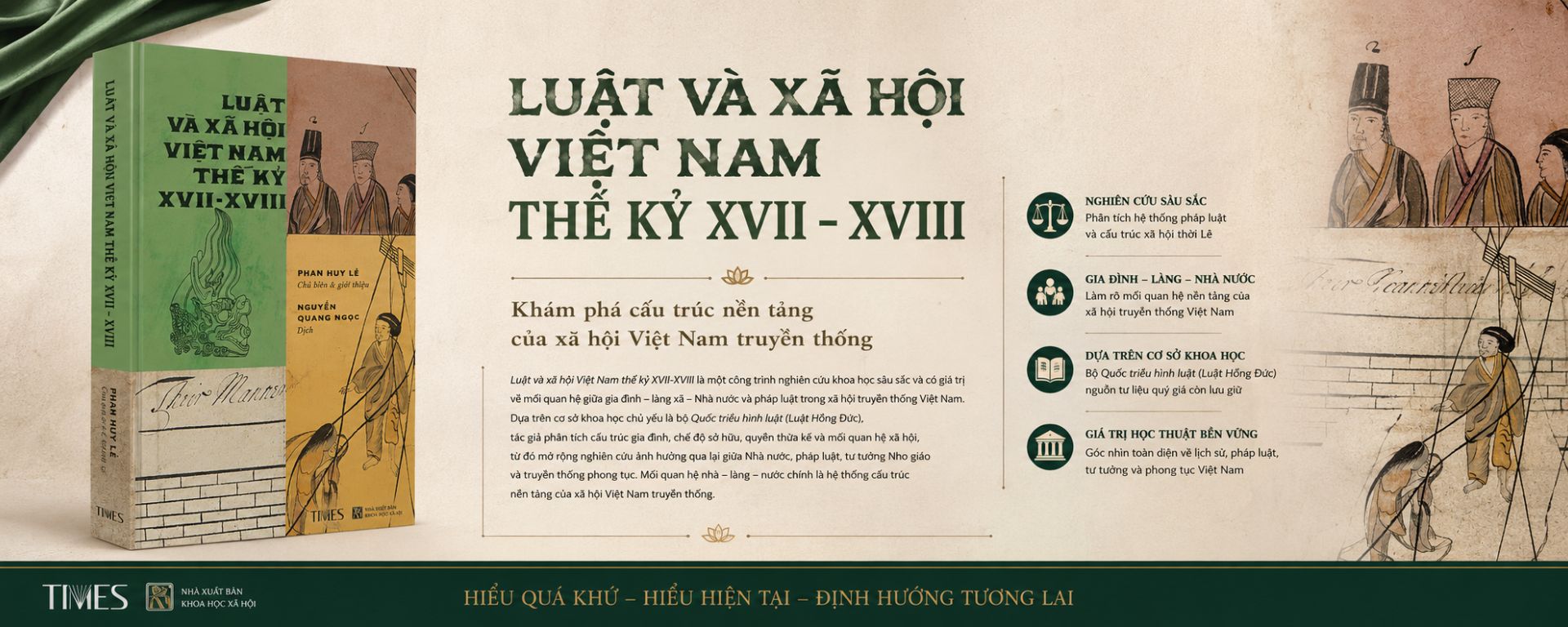 Bìa sách Luật và xã hội Việt Nam thế kỷ XVII-XVIII