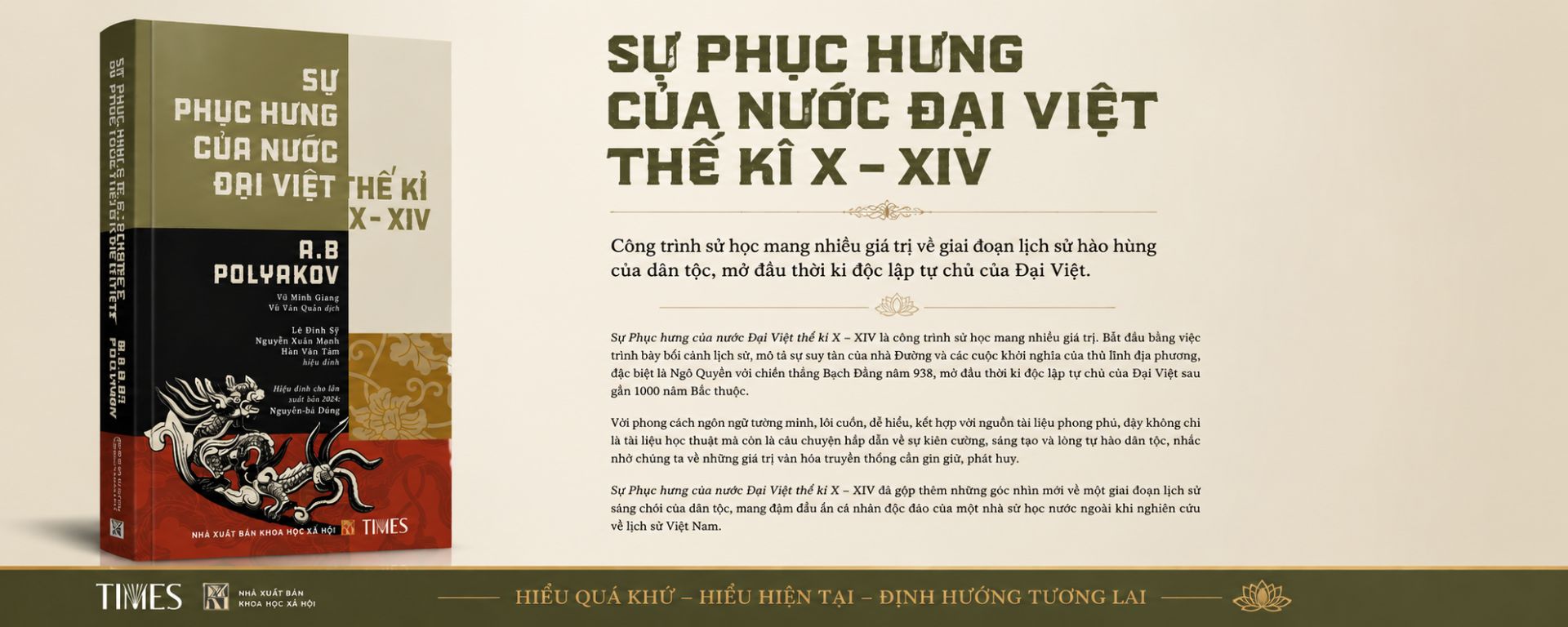Bìa sách Sự phục hưng của nước Đại Việt thế kỉ X – XIV