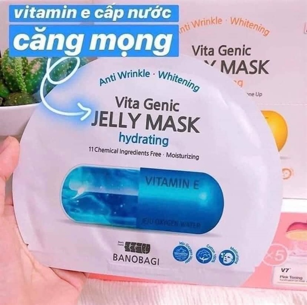 Mask Vita Vitamin E xanh dương - hộp - hộp - hộp
